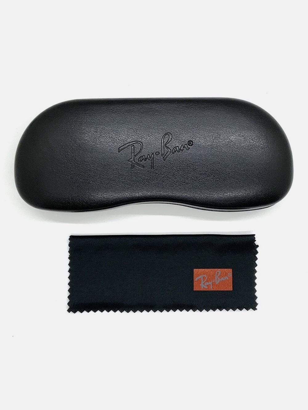 Ray-Ban Black Hard Glasses Case with Black Microfiber Cloth